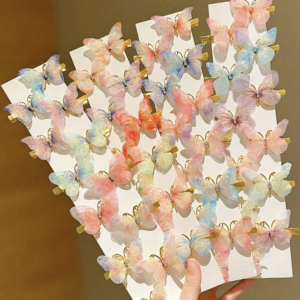 🦋 Butterfly Hair Clip Set