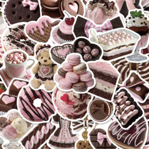 🍰 Pastel Dessert Sticker Set